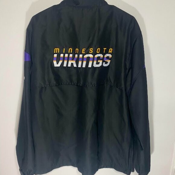 NFL Minnesota Vikings Reebok On Field Windbreaker Jacket - Picture 3 of 4